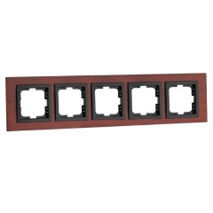 Рамка 5-постовая Mono Electric Style черешня 107-500000-164 Рамка 5-постовая Mono Electric Style черешня 107-500000-164