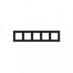 Рамка 5-постовая Liregus Retro черный матовый 29-247