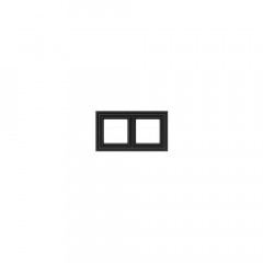 Рамка 2-постовая Liregus Retro черный матовый 29-244