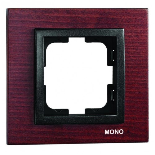 Рамка 1-постовая Mono Electric Style черешня 107-500000-160 Рамка 1-постовая Mono Electric Style черешня 107-500000-160