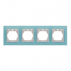 Рамка 4-постовая Vesta-Electric Exclusive Blue голубой FRM050403SIN