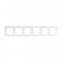 Рамка 6-постовая Mono Electric Despina жемчуг 102-250000-166