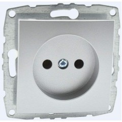 Розетка 2К Mono Electric Despina/ Larissa 16A 250V винтовое подключение серебро 500-002122-116 Розетка 2К Mono Electric Despina/ Larissa 16A 250V винтовое подключение серебро 500-002122-116