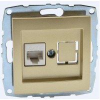 Розетка компьютерная RJ45 Mono Electric Despina/ Larissa 6 кат титан 500-002205-125 Розетка компьютерная RJ45 Mono Electric Despina/ Larissa 6 кат титан 500-002205-125
