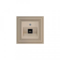 Розетка RJ45 Liregus Retro кремовый омбре 29-136