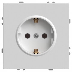 Розетка 2P+PE Stekker Эмили со шторками белый фарфор RST16-5110-01 49880