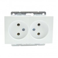 Розетка 2К двойная Mono Electric Despina/ Larissa 16A 250V винтовое подключение слоновая кость 500-000105-121 Розетка 2К двойная Mono Electric Despina/ Larissa 16A 250V винтовое подключение слоновая кость 500-000105-121