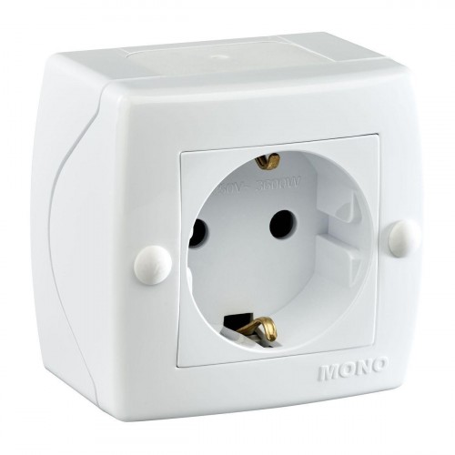 Розетка 2К+З Mono Electric Octans IP20 16A 250V винтовое подключение белый 104-010107-117 Розетка 2К+З Mono Electric Octans IP20 16A 250V винтовое подключение белый 104-010107-117