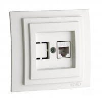 Розетка компьютерная RJ45 Mono Electric Despina 6 кат белый 102-190005-125 Розетка компьютерная RJ45 Mono Electric Despina 6 кат белый 102-190005-125