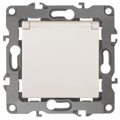 Розетка ЭРА 12 2P E Schuko со шторками с крышкой 16A 250V 12-2003-02 Б0038807 Розетка ЭРА 12 2P E Schuko со шторками с крышкой 16A 250V 12-2003-02 Б0038807