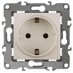 Розетка ЭРА 12 2P E Schuko со шторками 16A 250V 12-2102-02 Б0014688