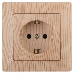 Розетка ЭРА Intro Solo Schuko 2P+E 16A 250V дерево 4-202-11 Б0043318 Розетка ЭРА Intro Solo Schuko 2P+E 16A 250V дерево 4-202-11 Б0043318