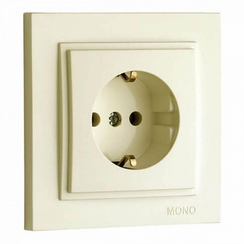 Розетка 2К+З Mono Electric Despina 16A 250V винтовое подключение крем 102-170021-117 Розетка 2К+З Mono Electric Despina 16A 250V винтовое подключение крем 102-170021-117