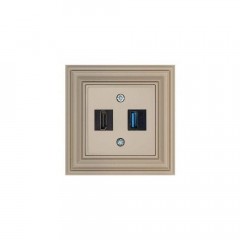 Розетка HDMI/USB Liregus Retro кремовый омбре 29-140 Розетка HDMI/USB Liregus Retro кремовый омбре 29-140