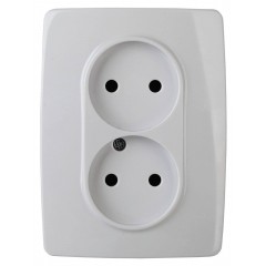 Розетка ЭРА 12 2x2P 16A 250V 12-2007-01 Б0038810 Розетка ЭРА 12 2x2P 16A 250V 12-2007-01 Б0038810