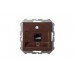 Розетка RJ45 Liregus Epsilon коричневый 28-1450