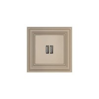 Розетка 2xUSB Liregus Retro кремовый омбре 29-117