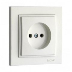 Розетка 2К Mono Electric Despina 16A 250V винтовое подключение белый 102-190022-116 Розетка 2К Mono Electric Despina 16A 250V винтовое подключение белый 102-190022-116