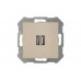 Розетка 2xUSB Liregus Retro кремовый омбре 29-117