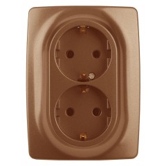 Розетка ЭРА 12 2x2P E Schuko со шторками 16A 250V 12-2108-14 Б0036450 Розетка ЭРА 12 2x2P E Schuko со шторками 16A 250V 12-2108-14 Б0036450