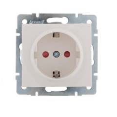 Розетка с защитой от детей Lezard Rain белая 703-0288-124 Розетка с защитой от детей Lezard Rain белая 703-0288-124