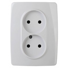 Розетка ЭРА 12 2x2P 16A 250V винтовой зажим 12-2117-01 Б0031248 Розетка ЭРА 12 2x2P 16A 250V винтовой зажим 12-2117-01 Б0031248