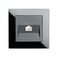 Розетка компьютерная RJ-45 Stekker Катрин черный GLS00-7007-05 39510 Розетка компьютерная RJ-45 Stekker Катрин черный GLS00-7007-05 39510
