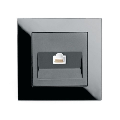 Розетка компьютерная RJ-45 Stekker Катрин черный GLS00-7007-05 39510 Розетка компьютерная RJ-45 Stekker Катрин черный GLS00-7007-05 39510