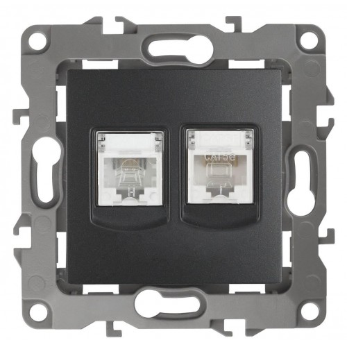 Розетка комбинированная RJ45+RJ11 ЭРА 12 12-3109-05 Б0018252 Розетка комбинированная RJ45+RJ11 ЭРА 12 12-3109-05 Б0018252