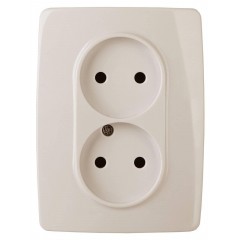 Розетка ЭРА 12 2x2P 16A 250V винтовой зажим 12-2117-02 Б0031249 Розетка ЭРА 12 2x2P 16A 250V винтовой зажим 12-2117-02 Б0031249