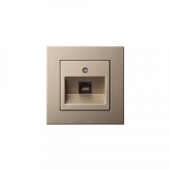 Розетка RJ45 Liregus Epsilon шампань 28-316 Розетка RJ45 Liregus Epsilon шампань 28-316