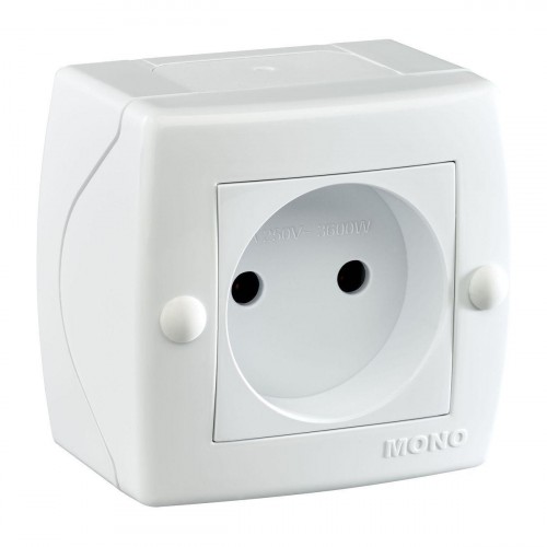 Розетка 2К Mono Electric Octans IP20 16A 250V винтовое подключение белый 104-010106-116 Розетка 2К Mono Electric Octans IP20 16A 250V винтовое подключение белый 104-010106-116