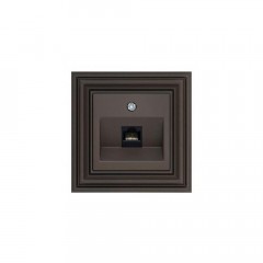 Розетка RJ45 Liregus Retro коричневый омбре 29-035