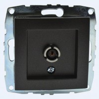 ТВ-розетка проходная Mono Electric Despina/Larissa универсальная экран графит 500-002005-137 ТВ-розетка проходная Mono Electric Despina/Larissa универсальная экран графит 500-002005-137
