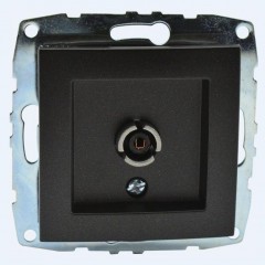 ТВ-розетка проходная Mono Electric Despina/Larissa универсальная экран графит 500-002005-137 ТВ-розетка проходная Mono Electric Despina/Larissa универсальная экран графит 500-002005-137