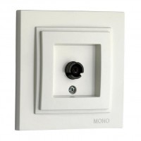 ТВ-розетка проходная Mono Electric Despina универсальная экран белый 102-190005-137 ТВ-розетка проходная Mono Electric Despina универсальная экран белый 102-190005-137