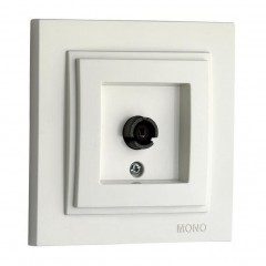 ТВ-розетка концевая Mono Electric Despina экран белый 102-190005-138 ТВ-розетка концевая Mono Electric Despina экран белый 102-190005-138