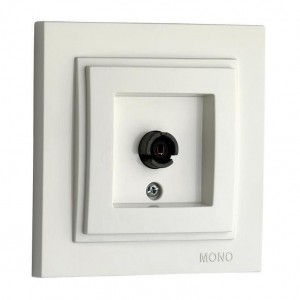 ТВ-розетка концевая Mono Electric Despina экран белый 102-190005-138 ТВ-розетка концевая Mono Electric Despina экран белый 102-190005-138