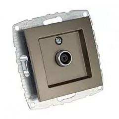ТВ-розетка концевая Mono Electric Despina/Larissa экран бронза 500-002305-138 ТВ-розетка концевая Mono Electric Despina/Larissa экран бронза 500-002305-138