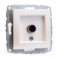 ТВ-розетка проходная Mono Electric Despina/Larissa универсальная экран жемчуг 500-002505-137 ТВ-розетка проходная Mono Electric Despina/Larissa универсальная экран жемчуг 500-002505-137