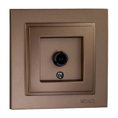 ТВ-розетка концевая Mono Electric Despina экран бронза 102-232305-138 ТВ-розетка концевая Mono Electric Despina экран бронза 102-232305-138