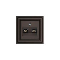 ТВ-розетка TV/SAT Liregus Retro коричневый омбре 29-033