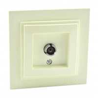 ТВ-розетка концевая Mono Electric Despina экран крем 102-170005-138 ТВ-розетка концевая Mono Electric Despina экран крем 102-170005-138