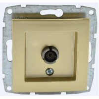 ТВ-розетка проходная Mono Electric Despina/Larissa универсальная экран титан 500-002205-137 ТВ-розетка проходная Mono Electric Despina/Larissa универсальная экран титан 500-002205-137