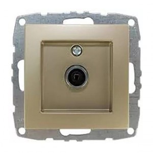ТВ-розетка концевая Mono Electric Despina/Larissa экран титан 500-002205-138 ТВ-розетка концевая Mono Electric Despina/Larissa экран титан 500-002205-138