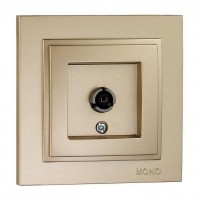 ТВ-розетка концевая Mono Electric Despina экран титан 102-222205-138 ТВ-розетка концевая Mono Electric Despina экран титан 102-222205-138