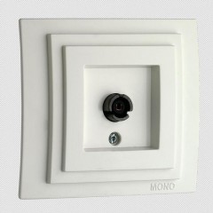 ТВ-розетка проходная Mono Electric Larissa универсальная экран белый 103-191905-137 ТВ-розетка проходная Mono Electric Larissa универсальная экран белый 103-191905-137