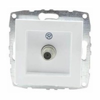 ТВ-розетка концевая Mono Electric Despina/Larissa с экраном белый 500-001905-138 ТВ-розетка концевая Mono Electric Despina/Larissa с экраном белый 500-001905-138