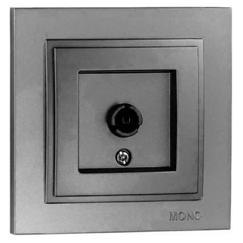 ТВ-розетка с экраном Mono Electric Despina антрацит 102-242405-138 ТВ-розетка с экраном Mono Electric Despina антрацит 102-242405-138