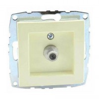 ТВ-розетка концевая Mono Electric Despina/Larissa с экраном крем 500-001705-138